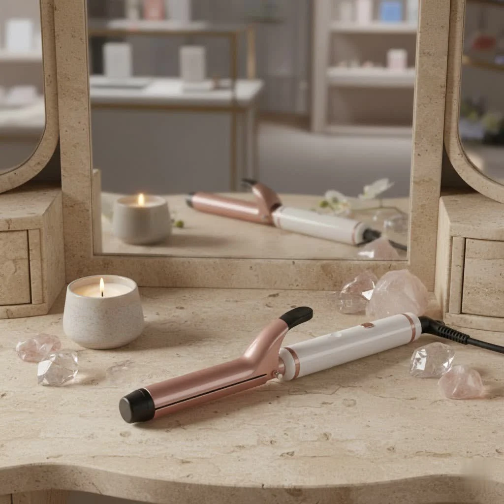 Remington hair curler wand creating bouncy curls