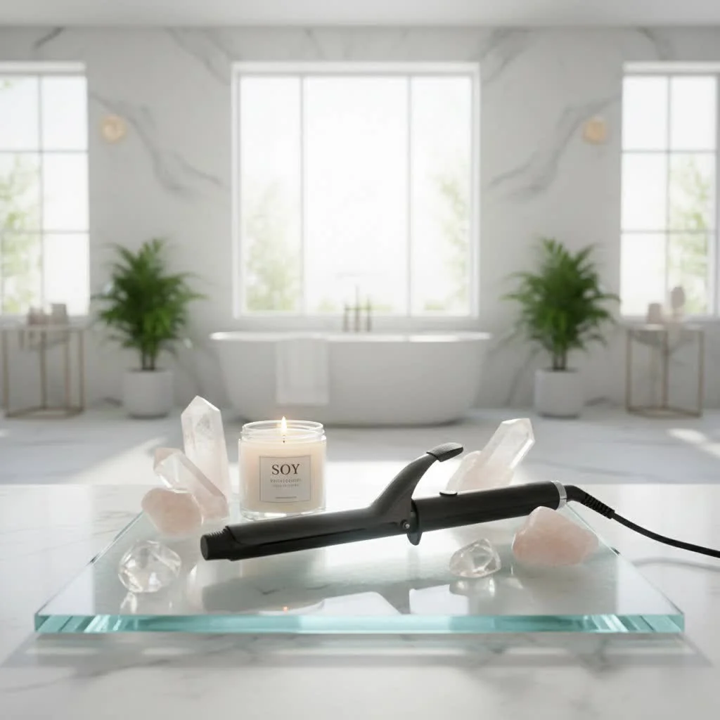 Vodana hair curler creating soft, voluminous waves